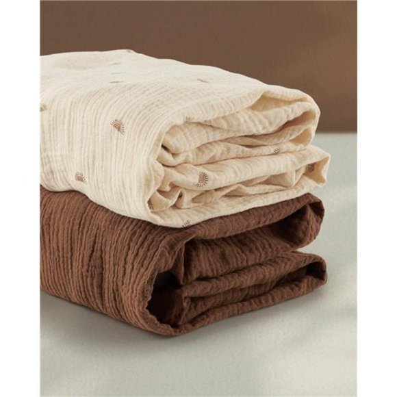 Muslin Bassinet Sheet for Baby Girl Boy,Stylish Boho Cotton Fitted for Hourglass - Picture 2 of 7